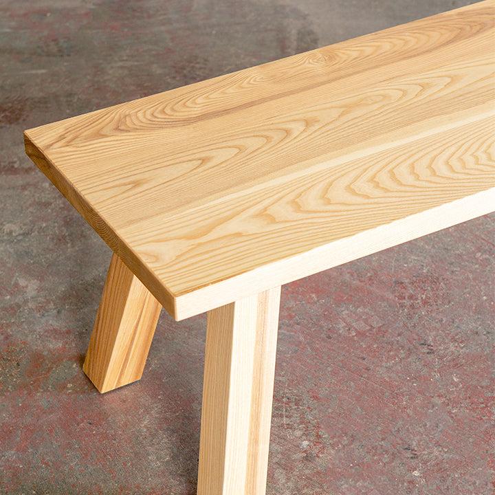 solid wood bench Scandinavian style